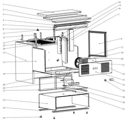 Saladette Premium - 900mm - 2 Türen - Einlass für GN-Behälter