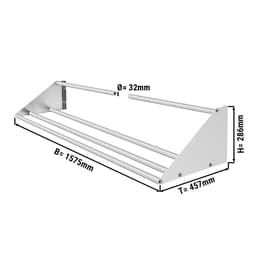 Wall shelf for sink baskets - 1570mm - 1 shelf