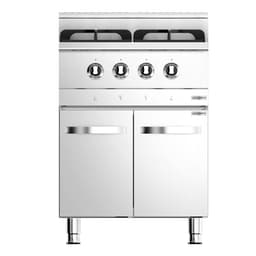 Gas cooker - 4 burners - 12 kW - incl. base cabinet