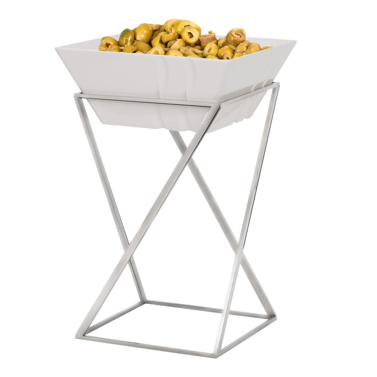 Etagerie / buffet stand - incl. 1 melamine bowl - angular