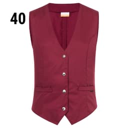 Karlowsky - Ladies vest Lena - Bordeaux - Size: 40