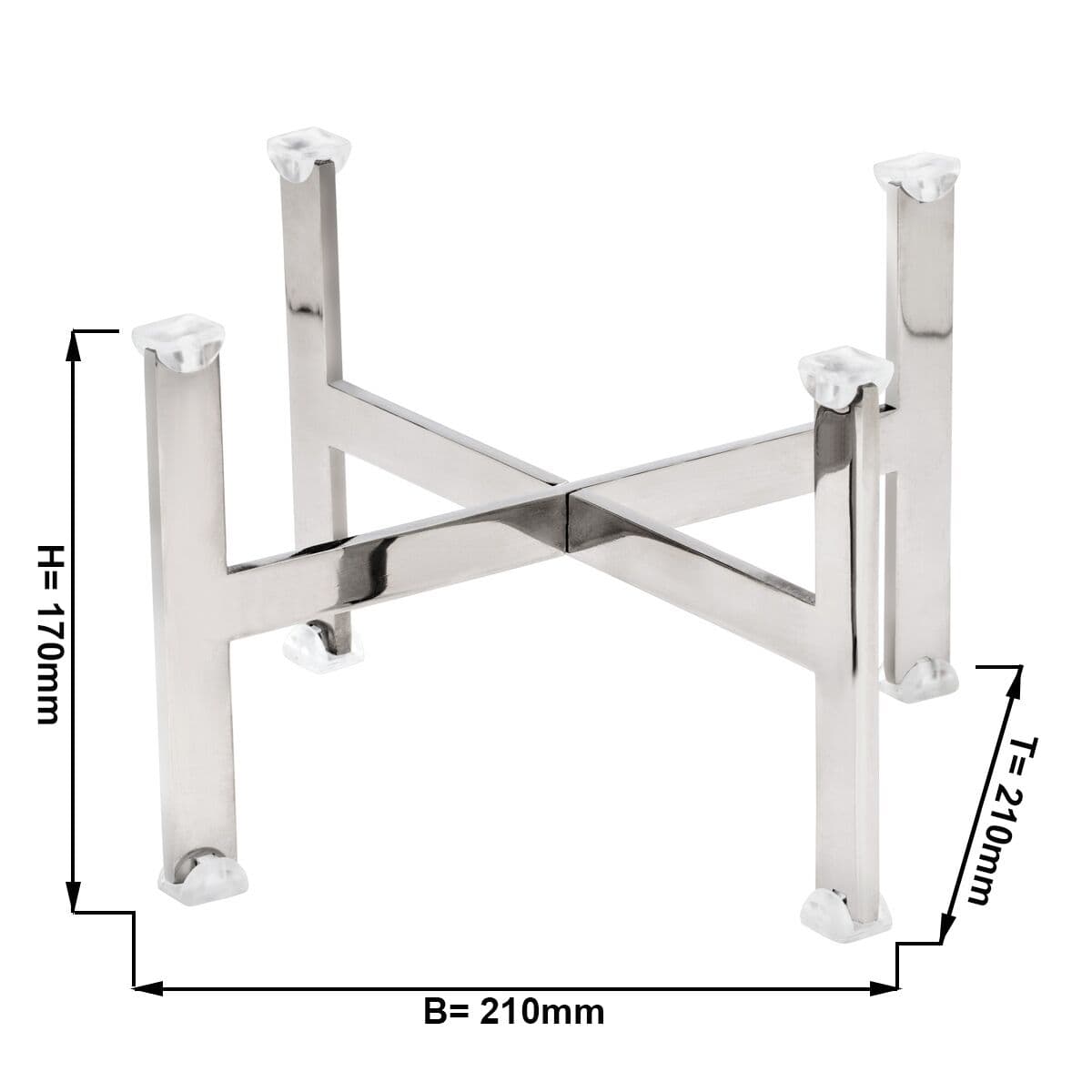 Buffet stand - height: 170 mm Chrome