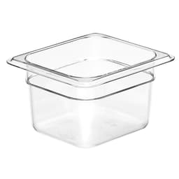 (6 kusů) CAMBRO | CAMWEAR® polykarbonátová nádoba GN 1/6 - čirá - hloubka 100 mm