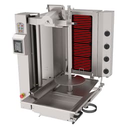 Electric kebab robot - 4 burners - max. 95 kg