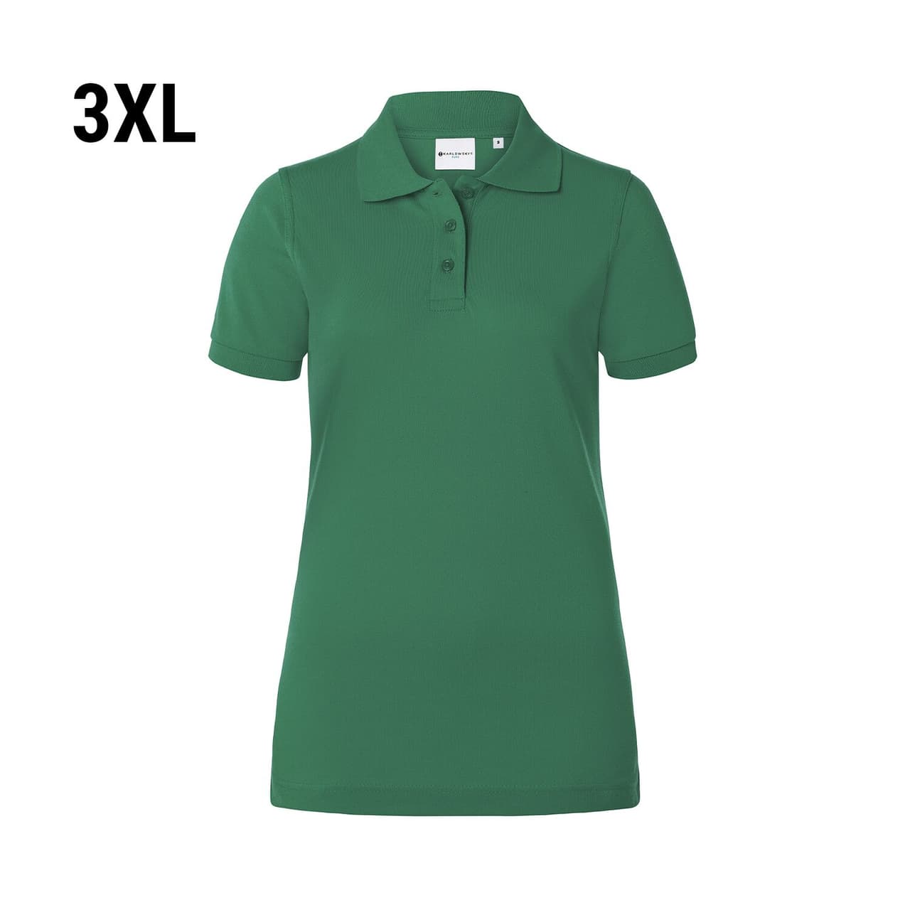 KARLOWSKY | Dámské polo tričko Basic - lesní zelené - velikost: 3XL