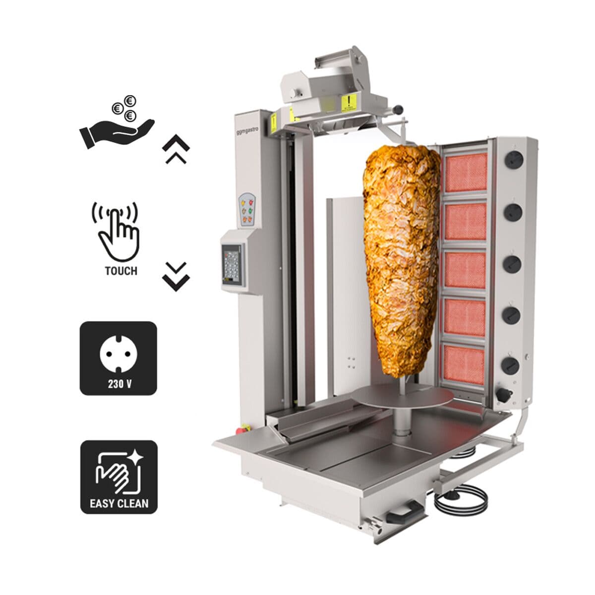 Plynový kebab robot - do max. 120 kg