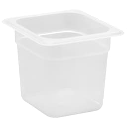 (6 kusů) CAMBRO | CAMWEAR® - polypropylenová GN nádoba 1/6 - mléčná - hloubka 150 mm