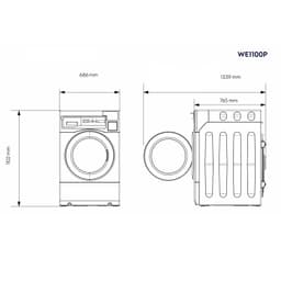 ELECTROLUX | myPRO XL WE 1100P - Chytrá profesionální pračka - 12 kg - s vypouštěcím čerpadlem