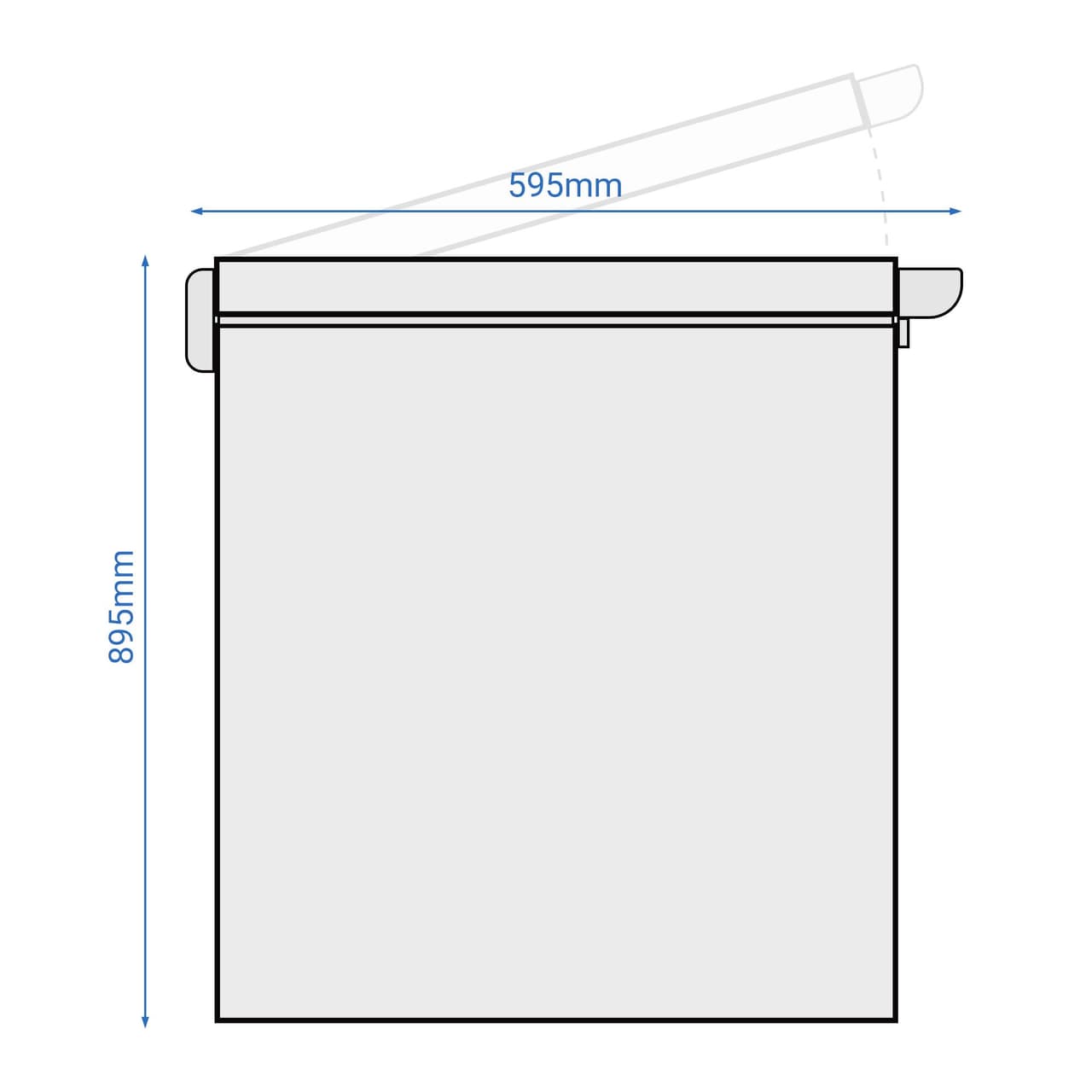 Deep freezer - 550x595mm - 100 litres - Plastic lid