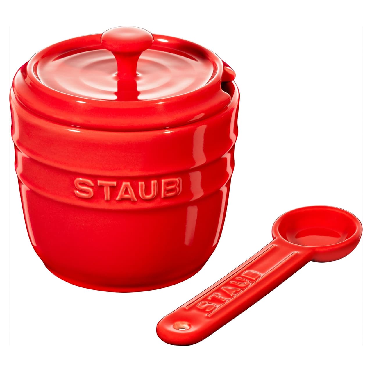 STAUB | CERAMIQUE - Cukřenka - Ø 90mm - keramika - třešňově červená