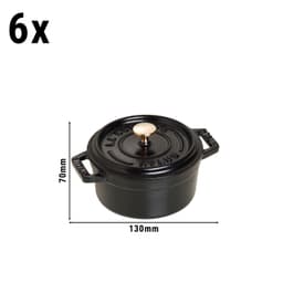 STAUB | LA COCOTTE - Cocotte Set - 6-tlg - Gusseisen - Schwarz