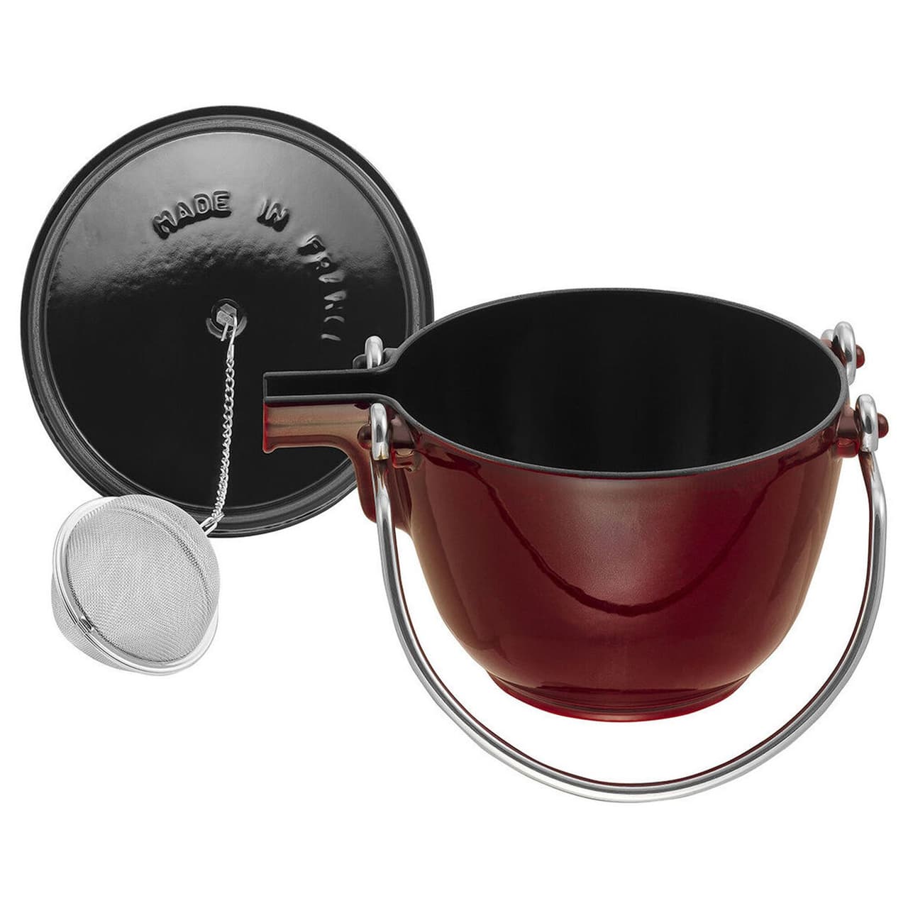 STAUB | SPECIALITIES - Konvice na čaj - 1,1L - litina - grenadinově červená