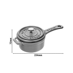 STAUB | SPECIALITY - Hrnec s dlouhou rukojetí - Ø 100 mm - litina - grafitově šedý