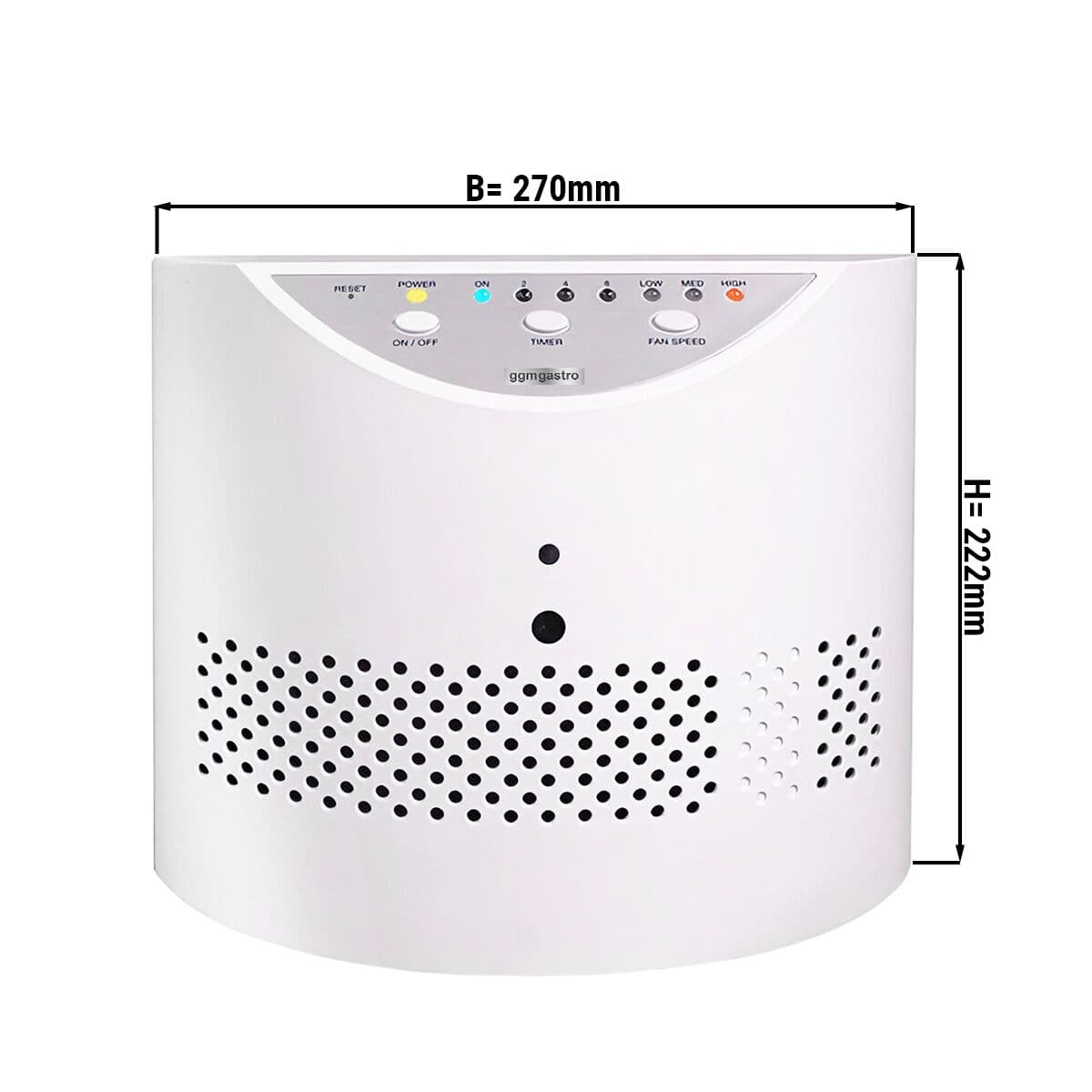 Air purifier - 3 power levels - with timer function & remote control - approx. 28 m²