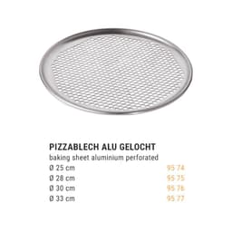 Pizza síto hliníkové - perforovaný - Ø 25 cm