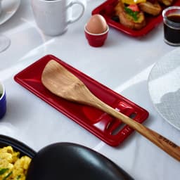 STAUB | CERAMIQUE - Odkládací podnos na lžíce - 250x100mm - keramika - třešňově červená