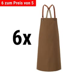 (6 pieces) Karlowsky - Bib Apron Green-Generation - Cinnamon