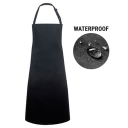 (6 pieces) Karlowsky - Water repellent bib apron - Black