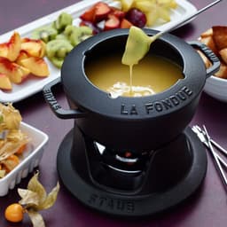 STAUB | SPECIALITIES - Fondue sada - Ø 160 mm - litina - černá