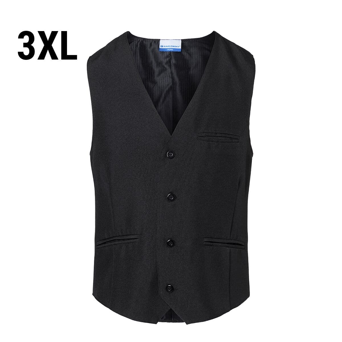 KARLOWKSY | Men's Vest Basic - Black - Size: 3XL