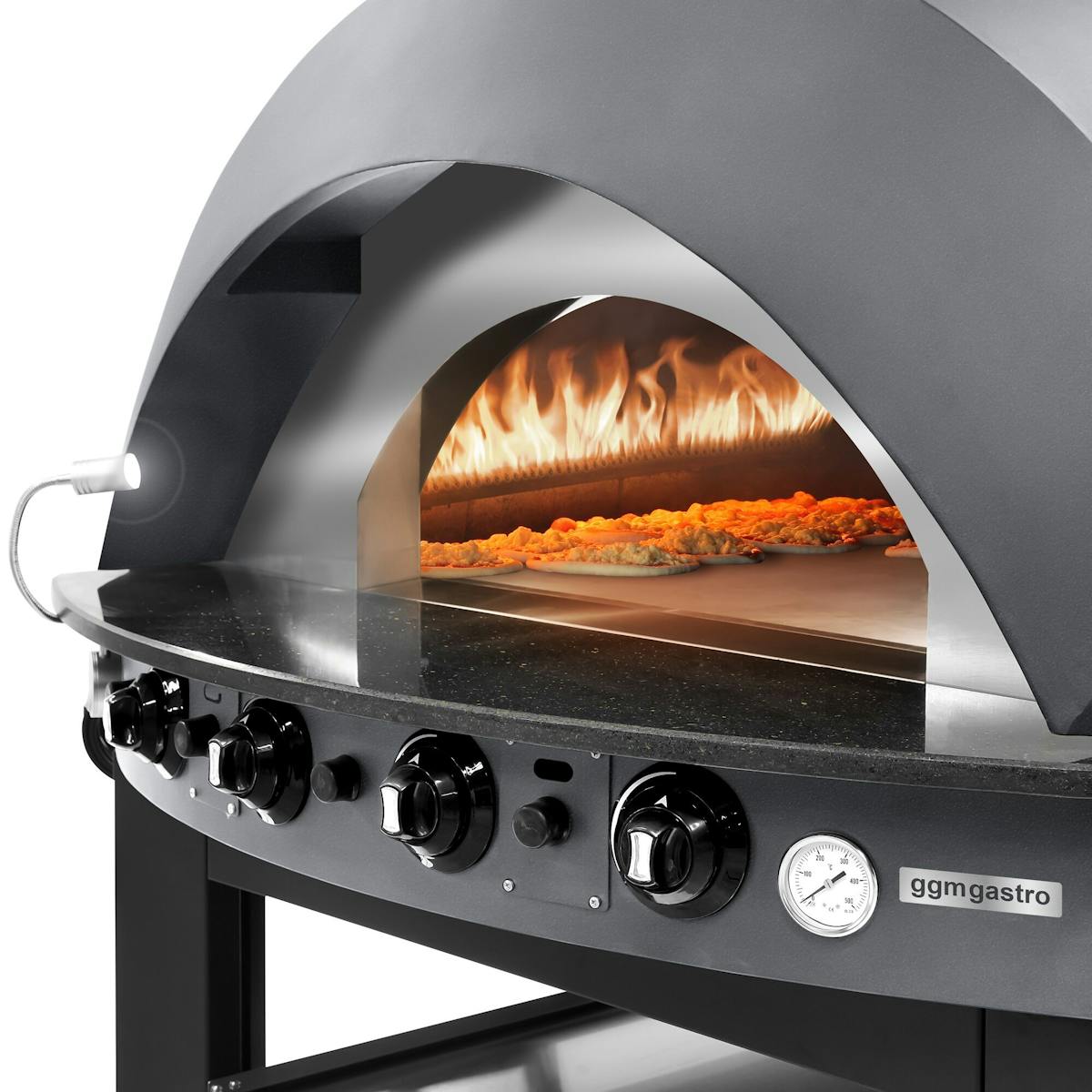 Gas pizza oven - Anthracite - 9x 25cm - Manual