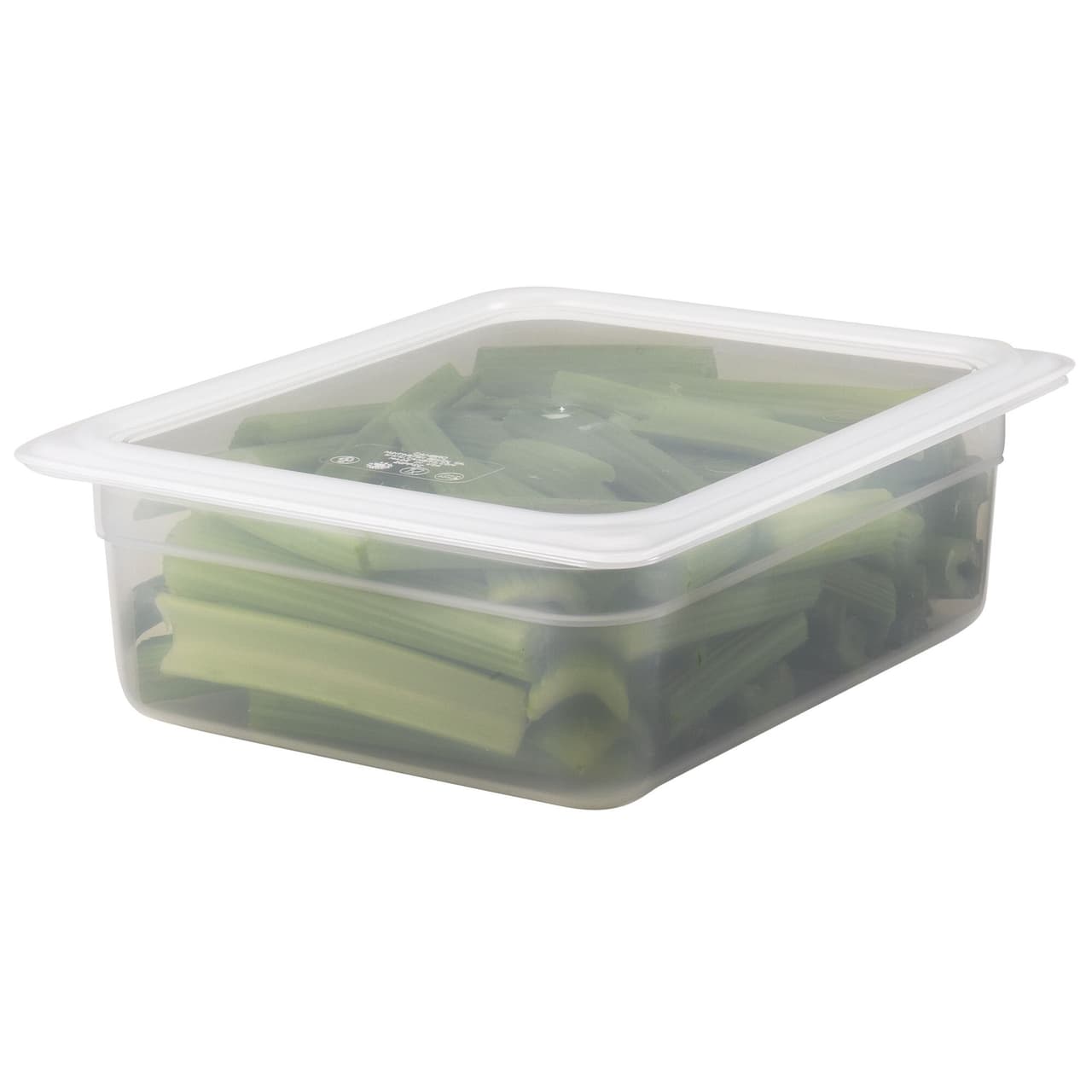 (6 kusů) CAMBRO | CAMWEAR® - polypropylenové GN nádoby 1/2 - mléčné - hloubka 100 mm