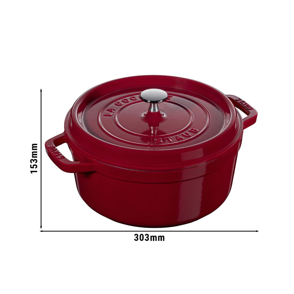 STAUB | LA COCOTTE - kokotka - Ø 240 mm - litina - bordeaux