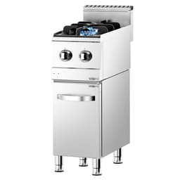 Gas cooker - 2 burners - 6 kW - incl. base cabinet