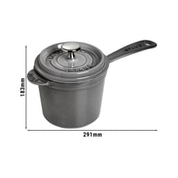 STAUB | SPECIALITIES - Stieltopf - Ø 180mm - Gusseisen - Graphit-Grau