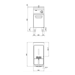 Elektrická fritéza - 18L - 18 kW