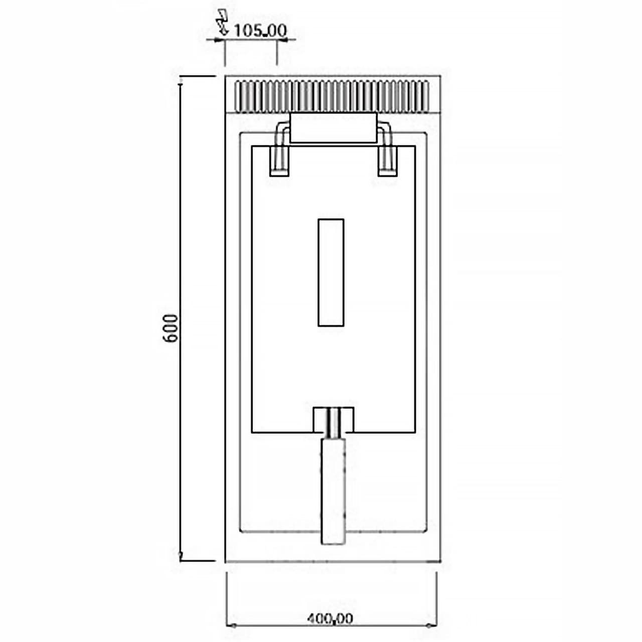 Elektro Fritteuse - 10 Liter - 9 kW - inkl. Unterbau mit 1 Tür