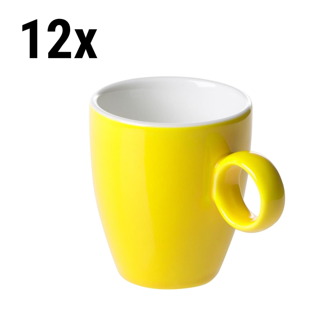 (12 pieces) BART COLOUR CAFE - Espresso cup - 6.5 cl - Yellow colour