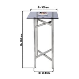 Side / coffee table - foldable - 50 x 90 cm