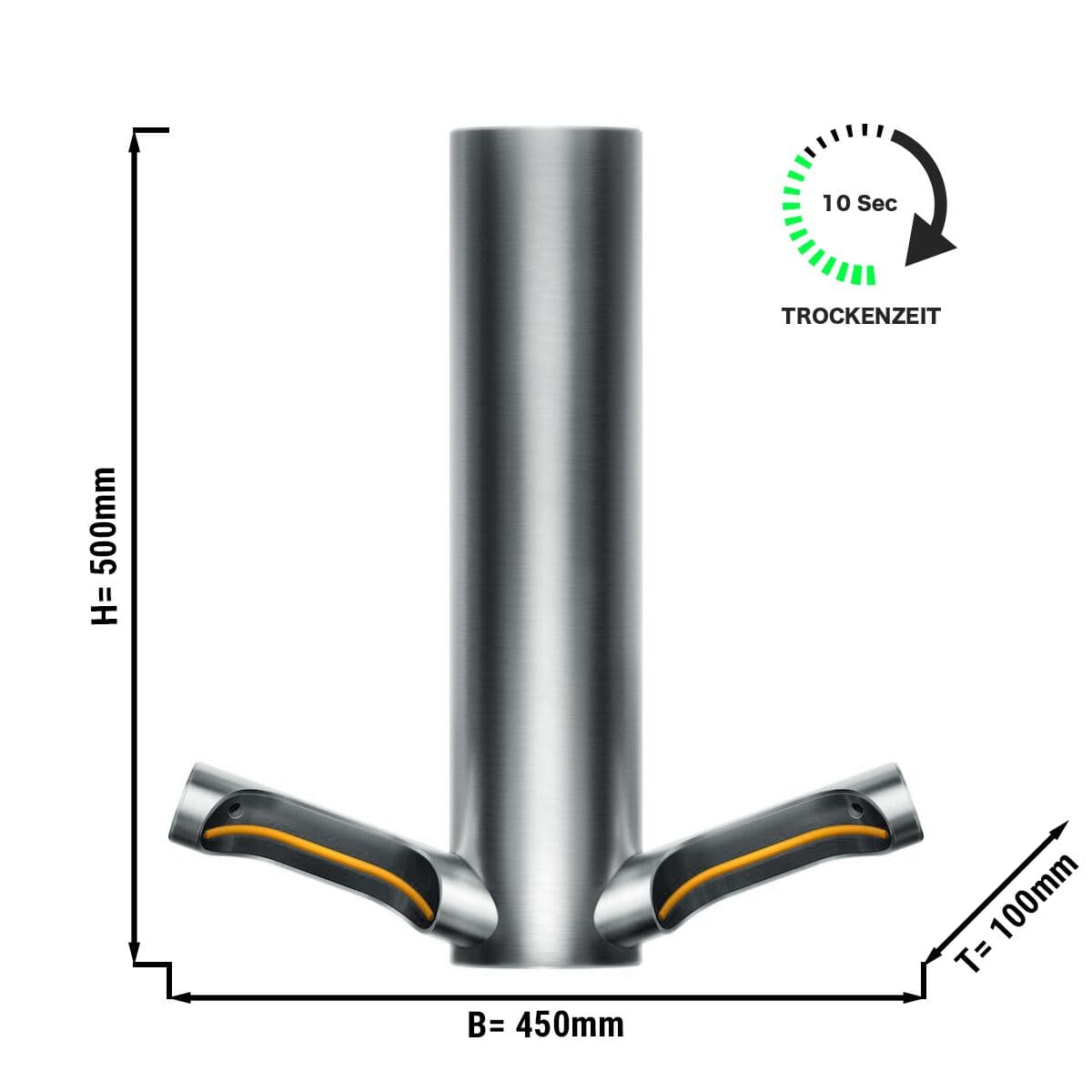 Dyson vysoušeč rukou s HEPA filtrem - kartáčovaný nerez 