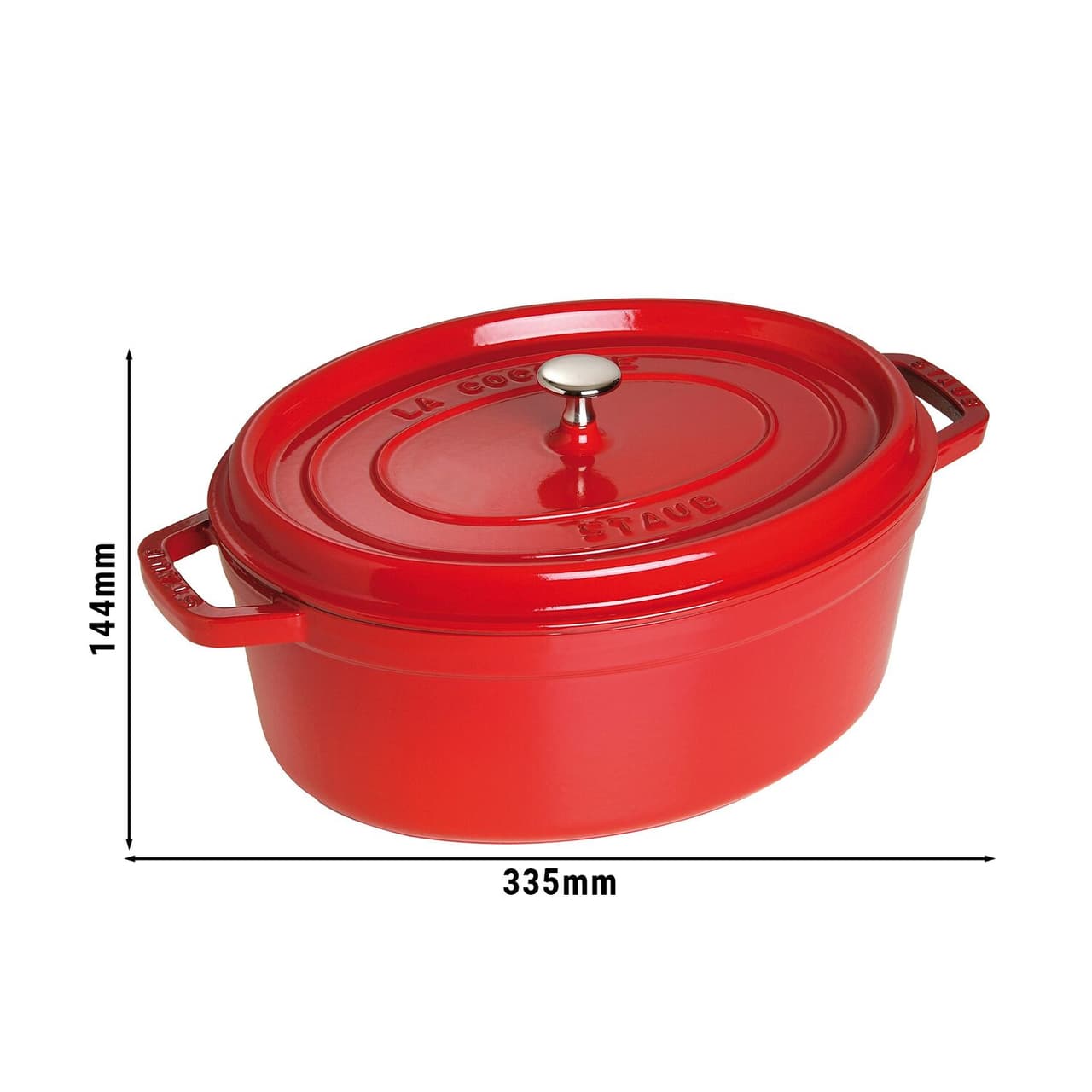 STAUB | LA COCOTTE - kokotka - oválná - 270 mm - litina - třešňově červená