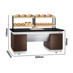 Regál na chléb - 2,0 x 1,0 m