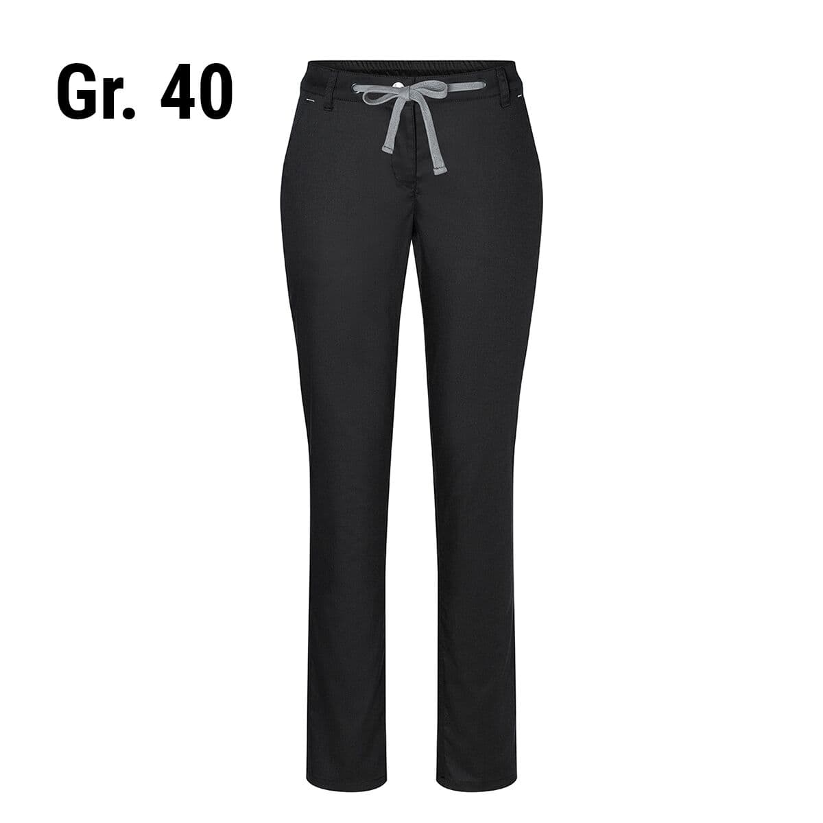 (6 pieces) Karlowsky - Ladies Chino Pants Modern Stretch - Black - Size: 40