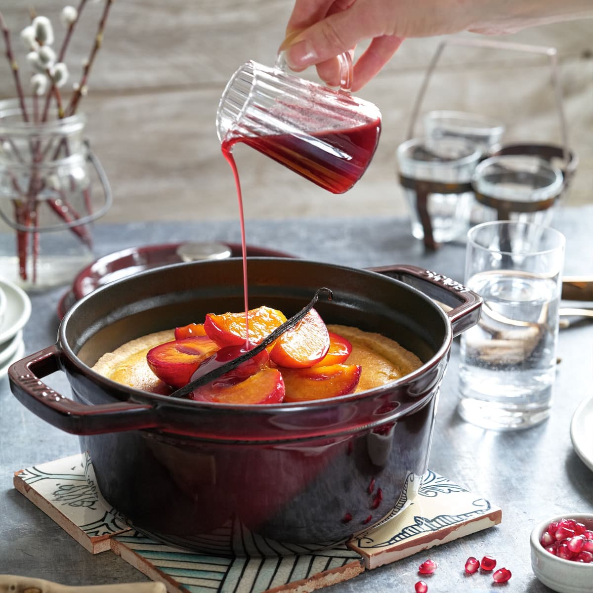 STAUB | LA COCOTTE - kokotka - Ø 280 mm - litina - grenadinově červená