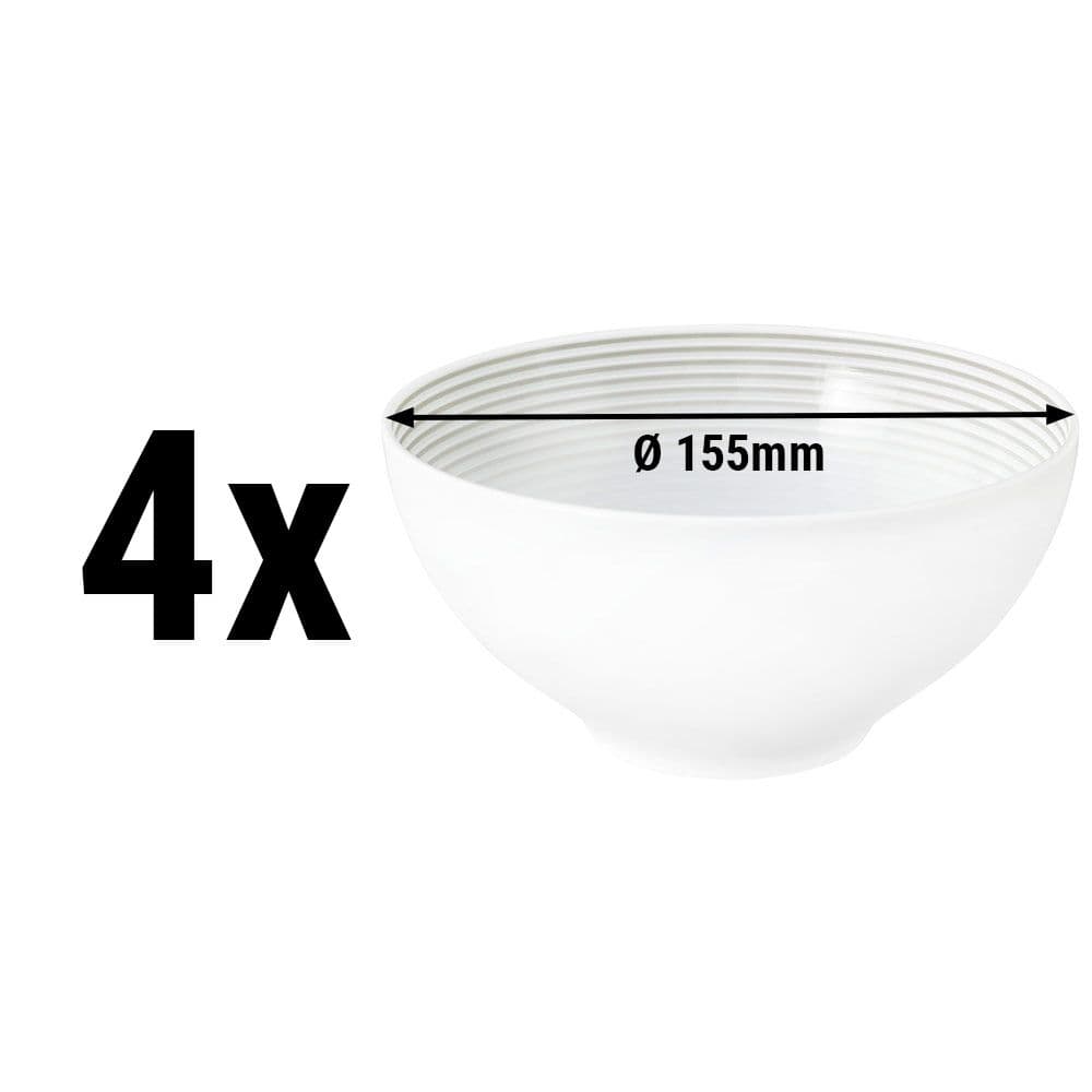 (4 pieces) Seltmann Weiden - Bowl round - Ø 155 mm