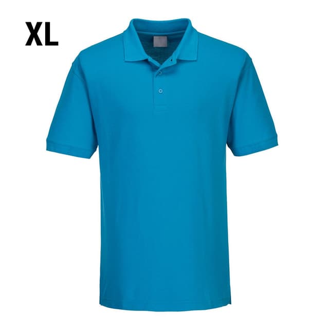 Men's Polo Shirt - Water Blue - Size: XL	