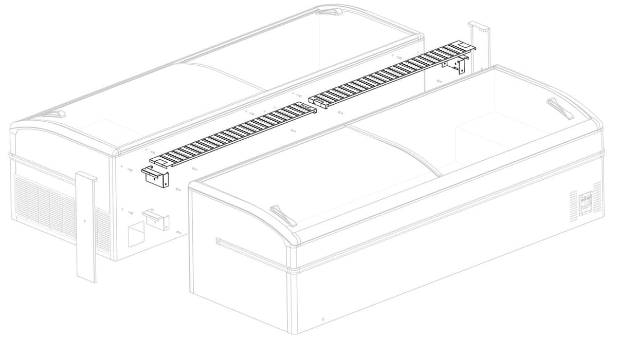 Spojovací lišta pro (pultové) mrazáky