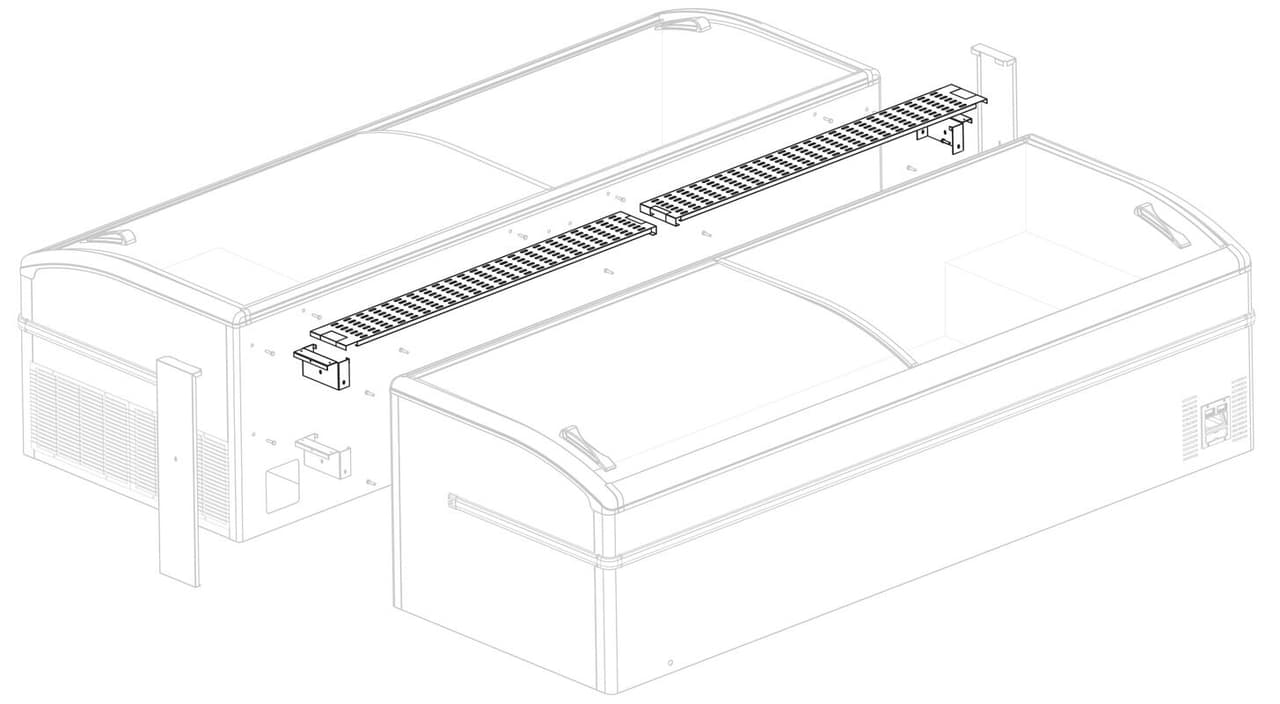 Spojovací lišta pro (pultové) mrazáky