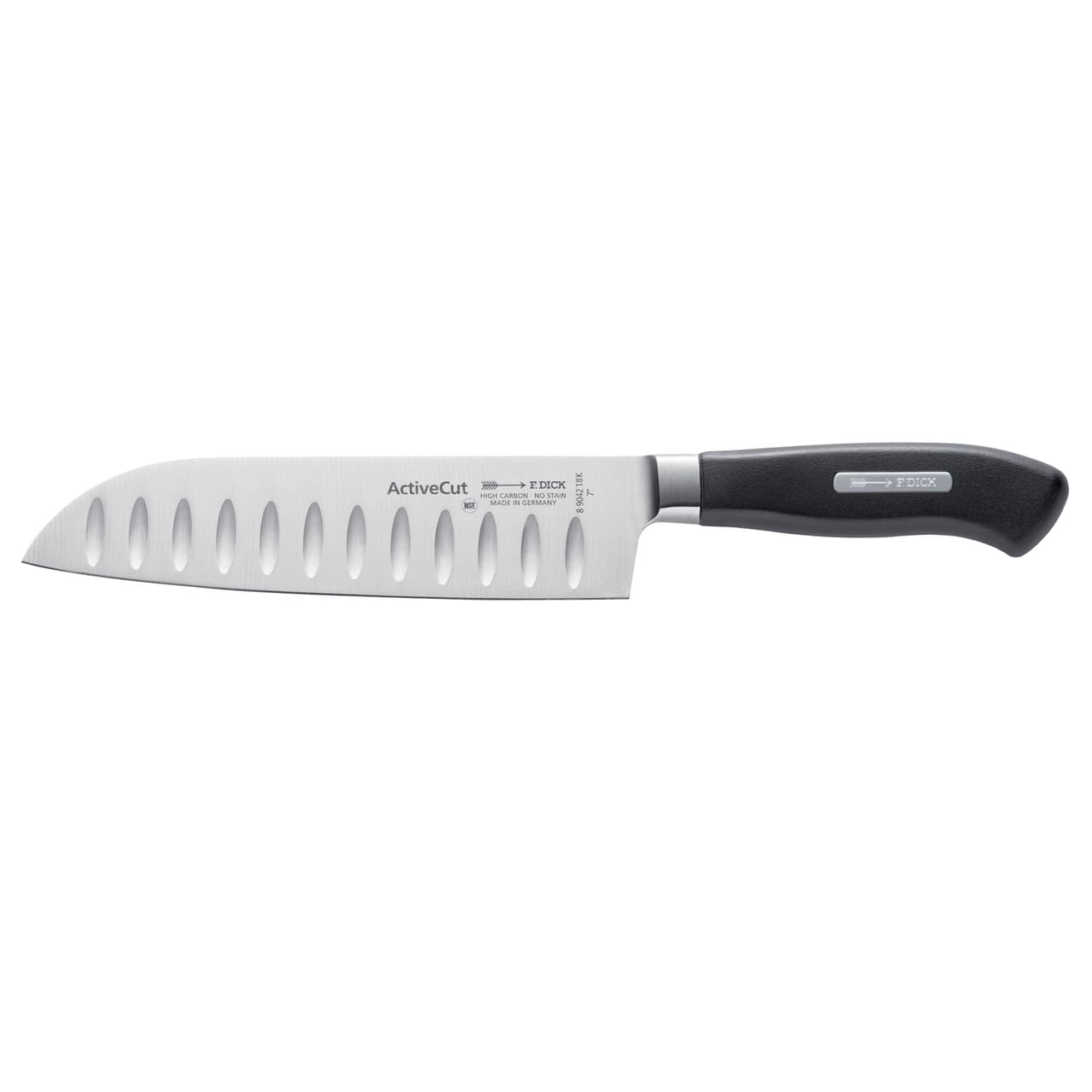 F. DICK | ActiveCut - Santoku - mit Kullenschliff - Klinge: 180mm