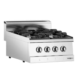 Gas cooker - 4 burners - 12 kW - incl. base cabinet