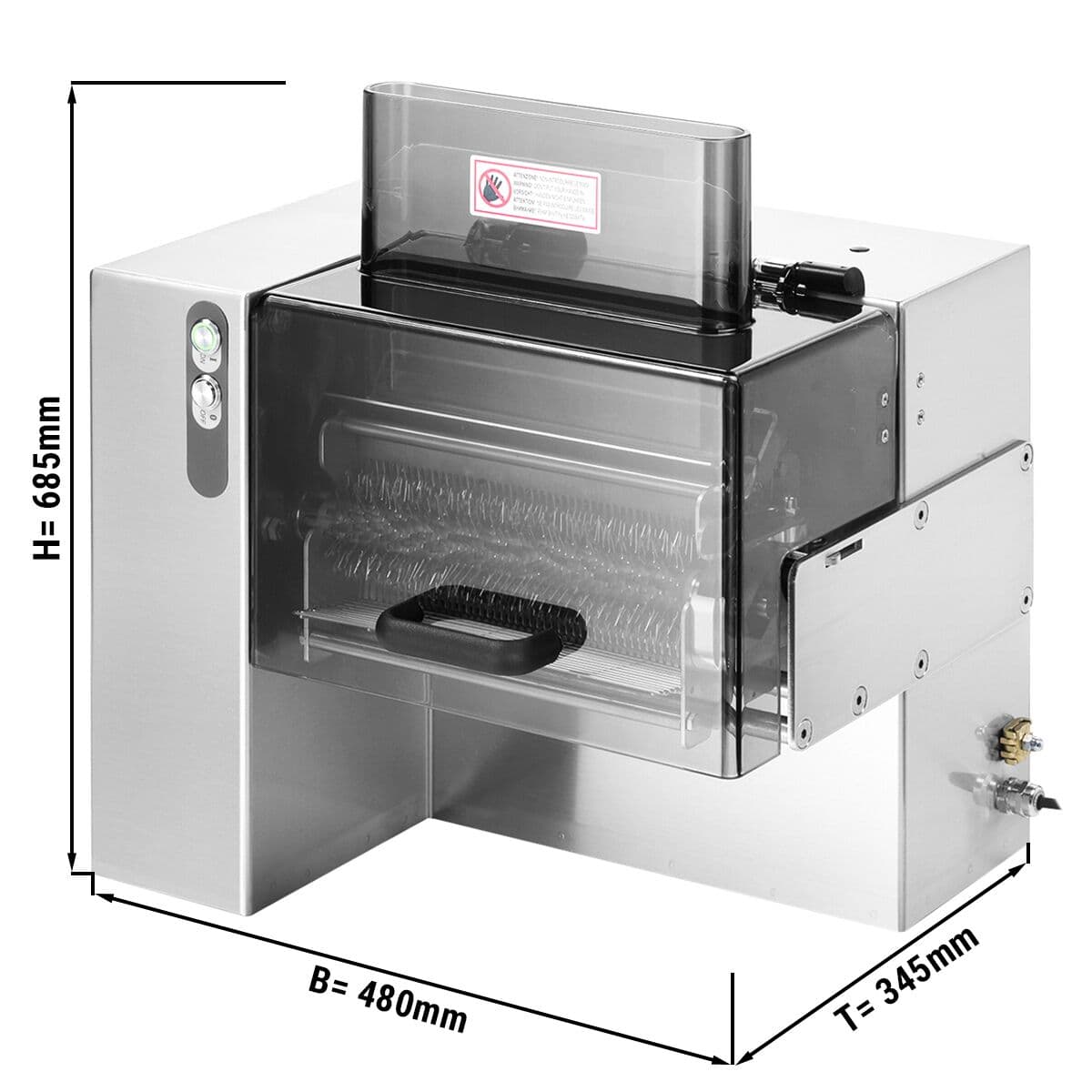 Electric meat tenderiser - roller width: 250 mm