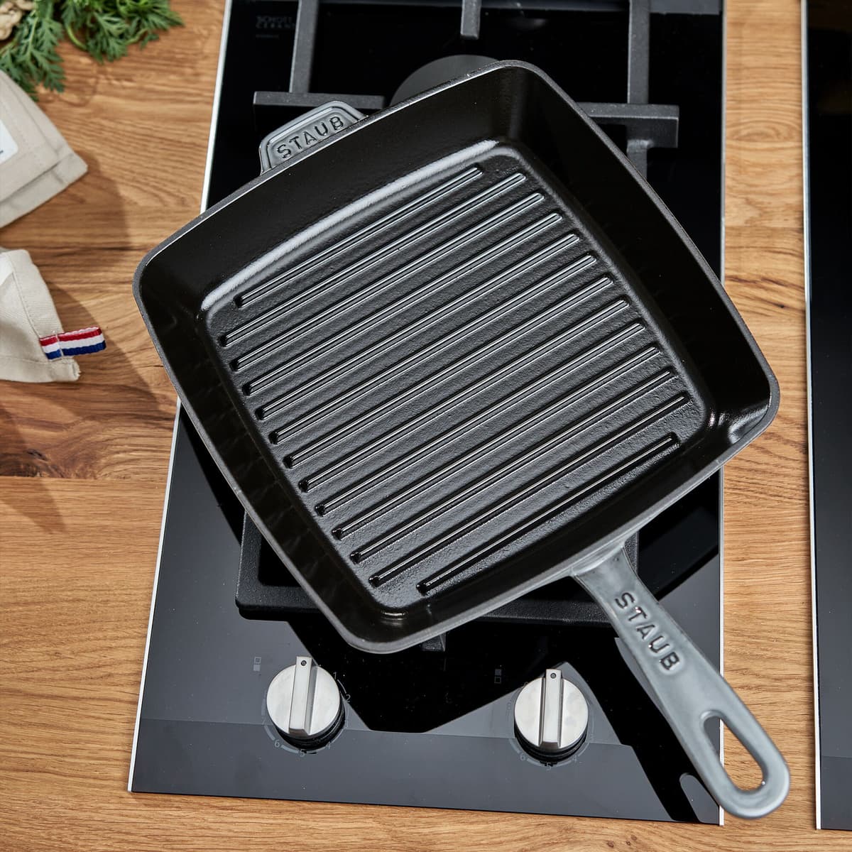 STAUB | GRILL PANS - Americký grill - 260x260mm - litina - grafitově šedý