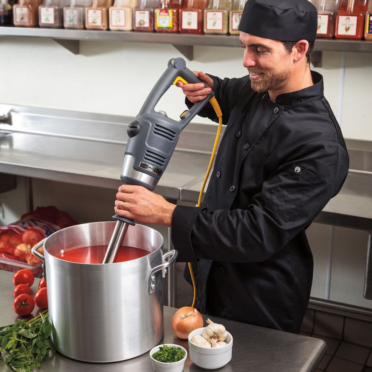 HAMILTON BEACH | BigRig™ HMI021 - Hand blender incl. mixing rod 533mm - 1 kW - speed infinitely variable