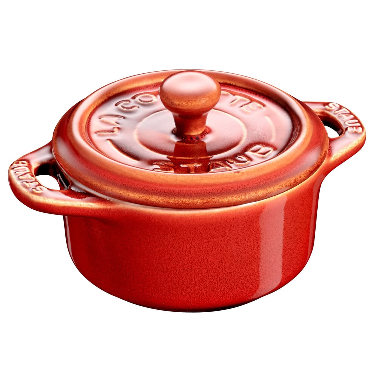 STAUB | CERAMIQUE - mini kokotka - Ø 100 mm - kulatá - keramika - antická měď