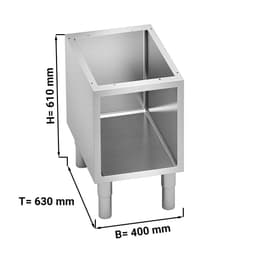 Otevřená spodní konstrukce - 0,4 m - se zaoblenými hranami