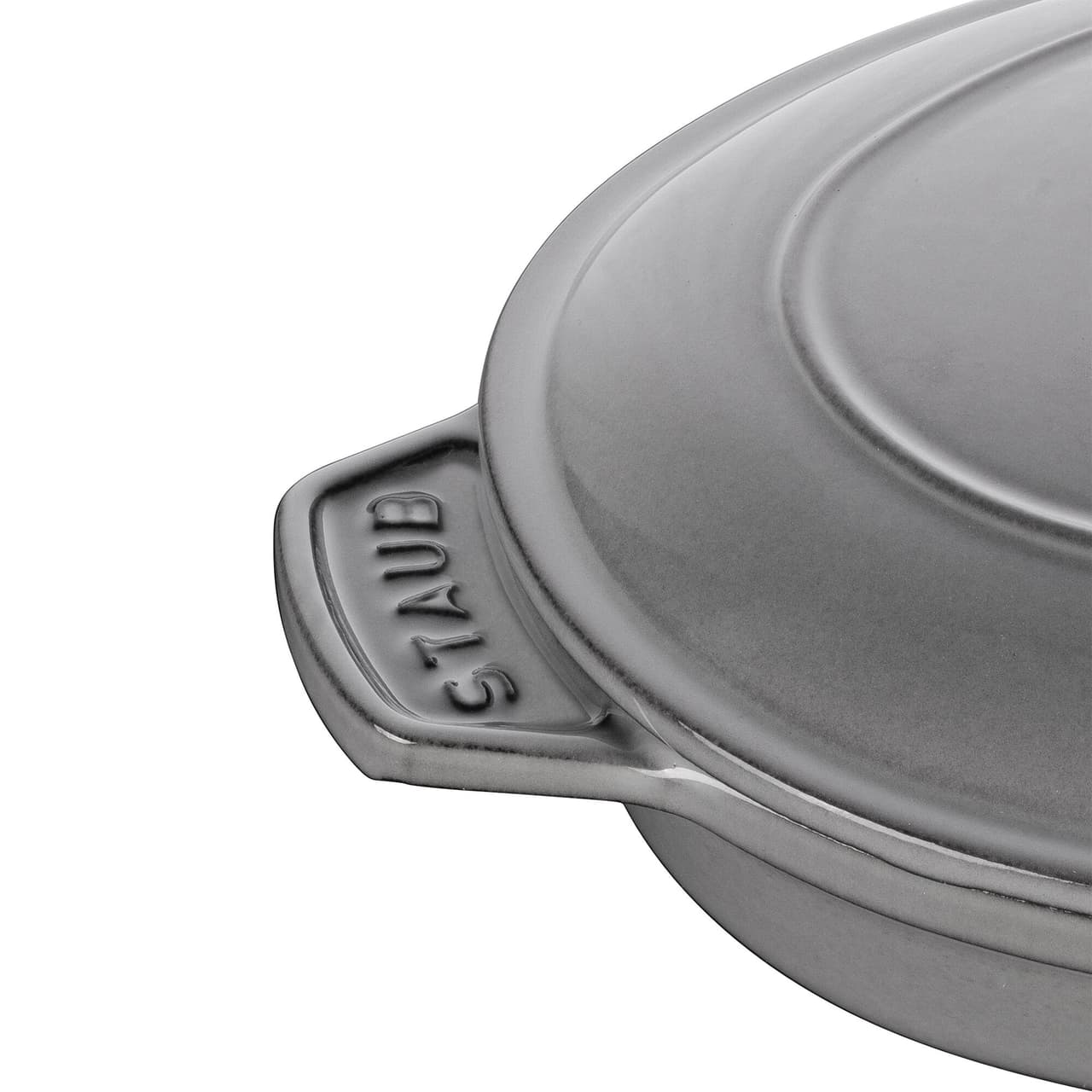 STAUB | SPECIALITIES - Forma do trouby s krytem - oválná - 230 mm - litina - grafitově šedá